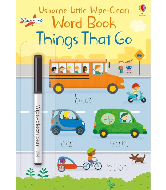 USB - Wipe-Clean Word Book Things That Go
