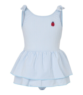 Vanilla Copenhagen Kız Bebek UV Korumalı Etekli Mayo // Ladybug