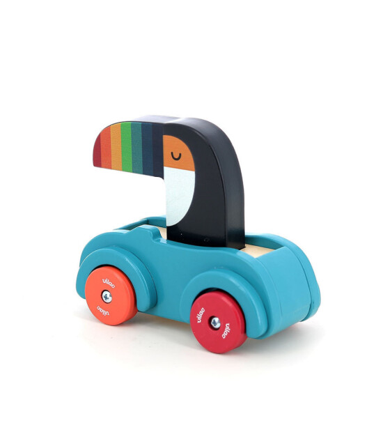 Vilac Sesli Ahşap Araba // Tukan