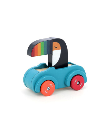 Vilac Sesli Ahşap Araba // Tukan