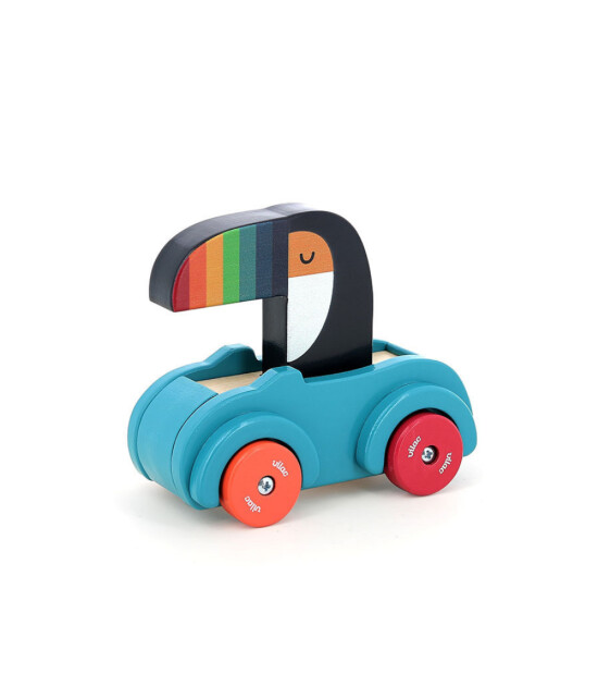 Vilac Sesli Ahşap Araba // Tukan