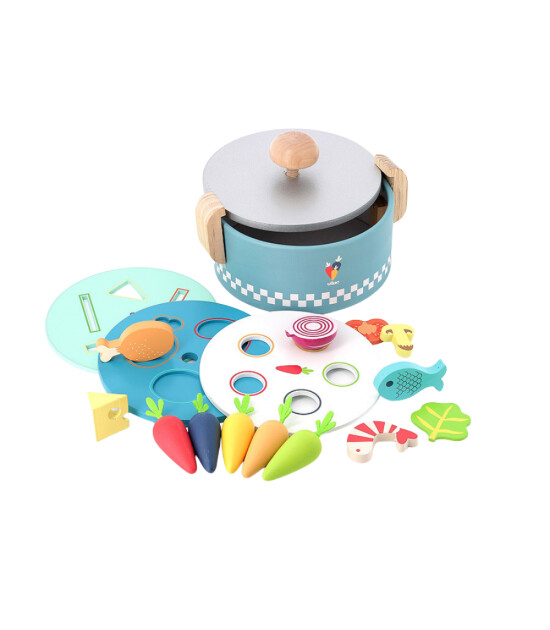 Vilac Ahşap Yemek Seti // Popotte Minus