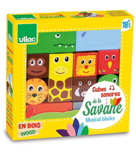 Vilac Savanna Musical Blocks Game