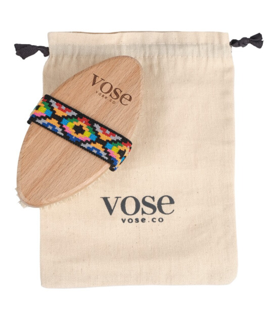 Vose Doğal At Kılı Fırça Set // Yüz Fırçası - Tırnak Fırçası - Selülit Fırçası (Tulip)