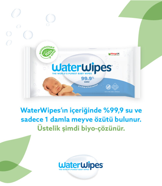 WaterWipes BIO Islak Mendil 9x60 'lı Paket (540 adet)