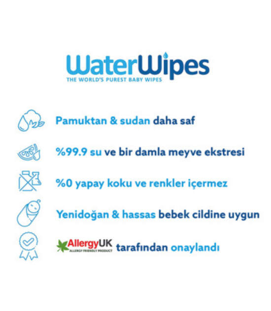 WaterWipes BIO Islak Mendil (60 adet)