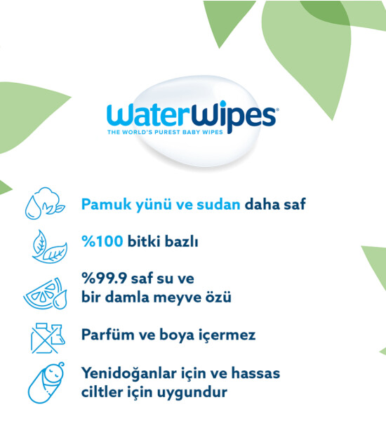 WaterWipes BIO Islak Mendil 9x60 'lı Paket (540 adet)