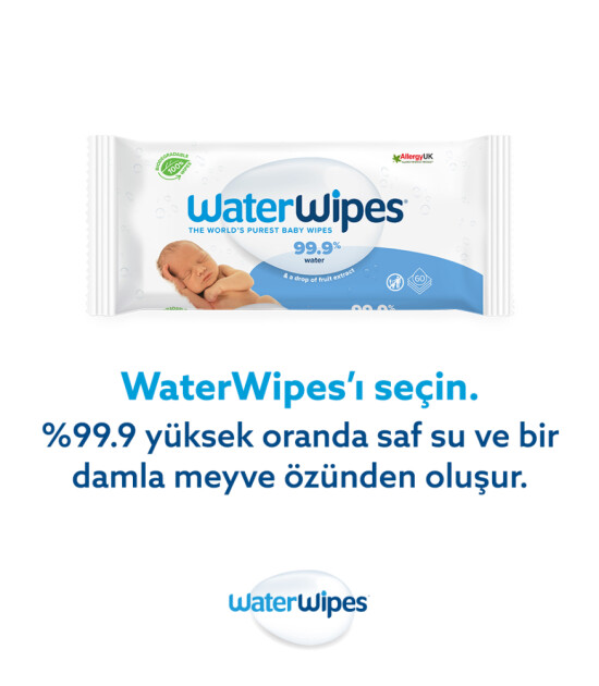 WaterWipes BIO Islak Mendil 12x60 'lı Paket (720 adet)