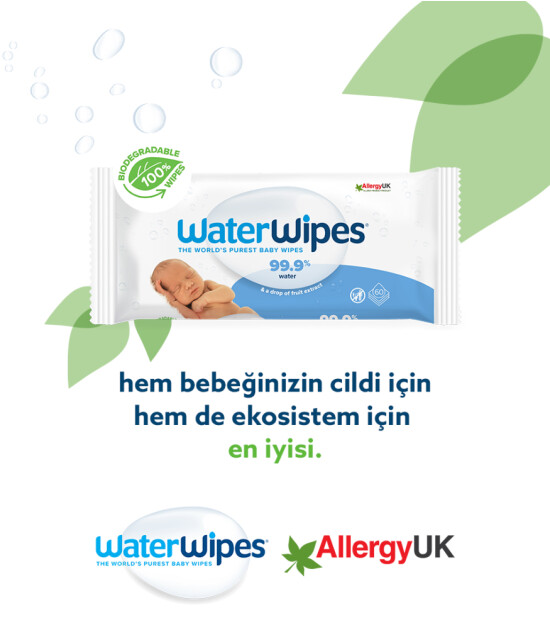 WaterWipes BIO Islak Mendil 4x60 'lı Paket (240 adet)