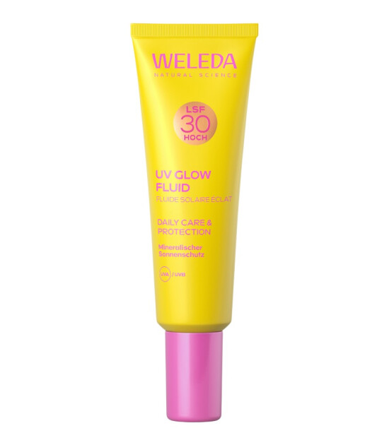 Weleda UV Glow Fluid LSF30 %100 Mineral Doğal Y&uuml;z G&uuml;neş Kremi (SPF30)