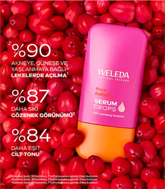 Weleda Pore Refining Serum Drops Organik P&uuml;r&uuml;zs&uuml;zleştirici ve Aydınlatıcı C Vitamini Serum