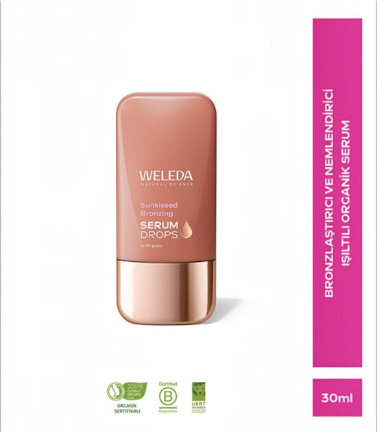 Weleda Sunkissed Bronzing Serum Drops Organik Bronzlaştırıcı ve Nemlendirici Serum