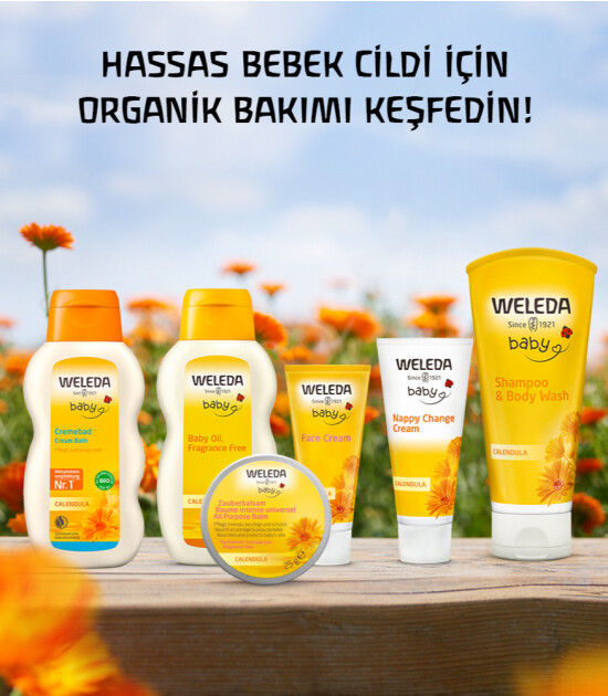 Weleda Calendula Organik Temizleyici ve Nemlendirici Banyo Kremi