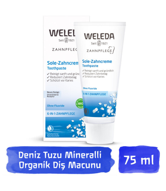 Weleda Organik Diş Macunu // Deniz Tuzu - Mineralli