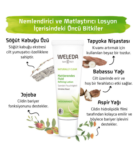 Weleda Naturally Clear Nemlendirici ve Matlaştırıcı Losyon