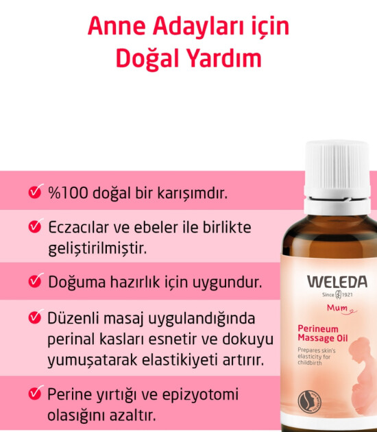 Weleda Organik Perine Masaj Yağı