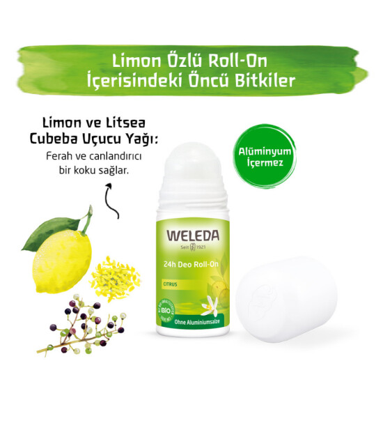 Weleda Doğal Roll-On Deodorant // Limon Özlü