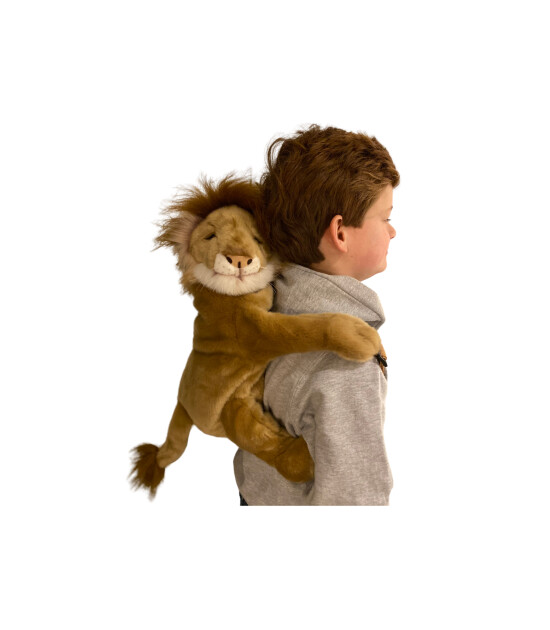 Wild & Soft Figürlü Peluş Sırt Çantası // Aslan