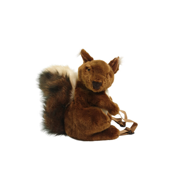 Wild & Soft Figürlü Peluş Sırt Çantası // Sincap