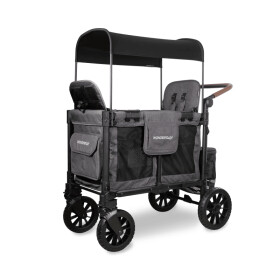 Wonderfold W2 Luxe Pro İkili Bebek Arabası Vagonu // Kömür Grisi
