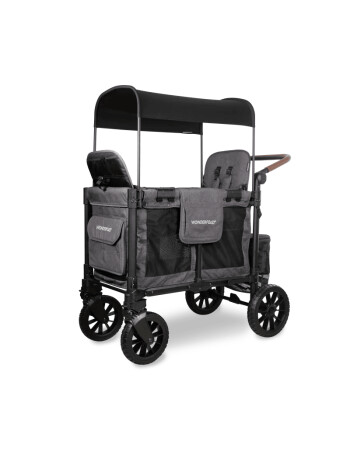 Wonderfold W2 Luxe Pro İkili Bebek Arabası Vagonu - K&ouml;m&uuml;r Grisi