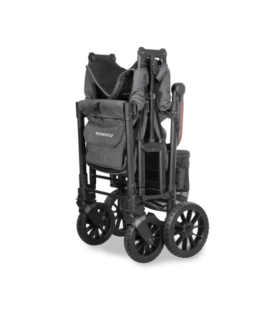 Wonderfold W2 Luxe Pro İkili Bebek Arabası Vagonu - K&ouml;m&uuml;r Grisi