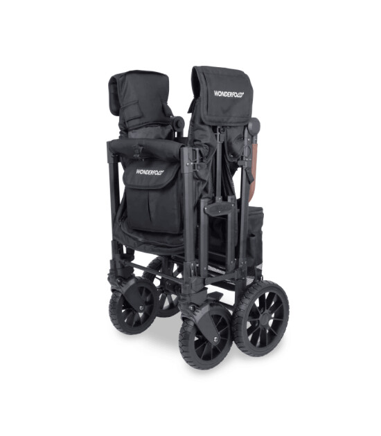 Wonderfold W2 Luxe Pro İkili Bebek Arabası Vagonu - Siyah