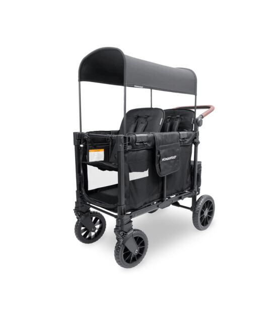 Wonderfold W2 Luxe Pro İkili Bebek Arabası Vagonu - Siyah
