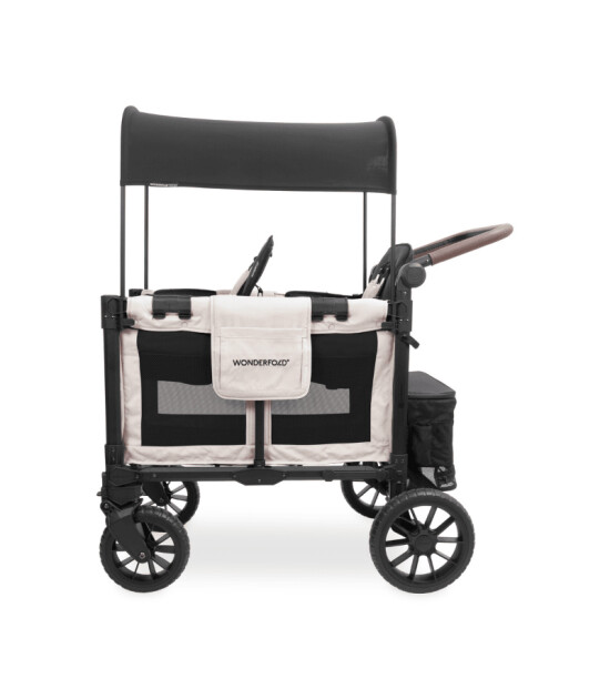 Wonderfold W2 Luxe Pro İkili Bebek Arabası Vagonu - Kum Beji