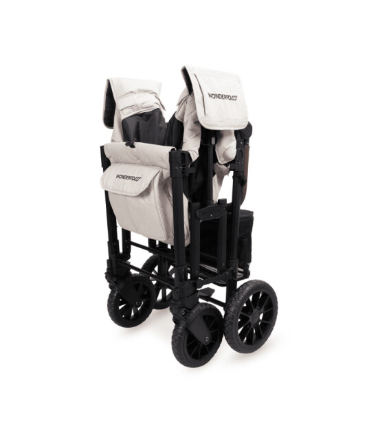 Wonderfold W2 Luxe Pro İkili Bebek Arabası Vagonu - Kum Beji