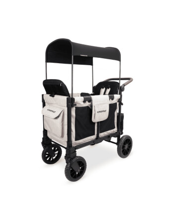 Wonderfold W2 Luxe Pro İkili Bebek Arabası Vagonu - Kum Beji