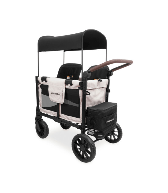 Wonderfold W2 Luxe Pro İkili Bebek Arabası Vagonu - Kum Beji