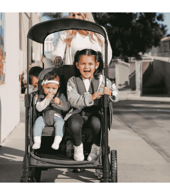 Wonderfold W4 Luxe Pro D&ouml;rtl&uuml; Bebek Arabası Vagonu // K&ouml;m&uuml;r Grisi