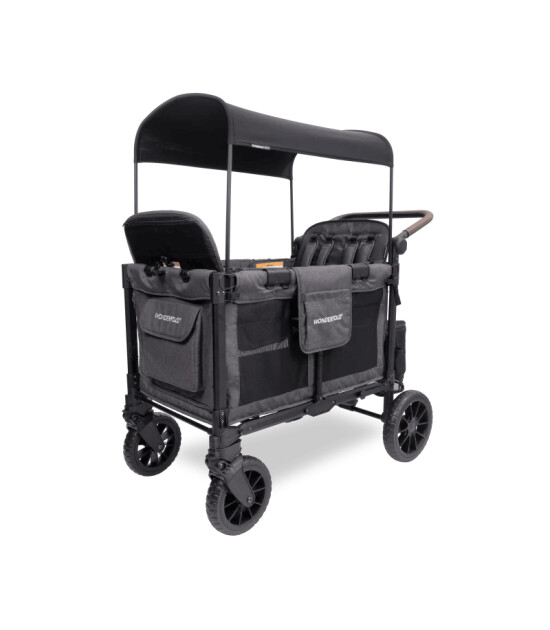 Wonderfold W4 Luxe Pro D&ouml;rtl&uuml; Bebek Arabası Vagonu // K&ouml;m&uuml;r Grisi