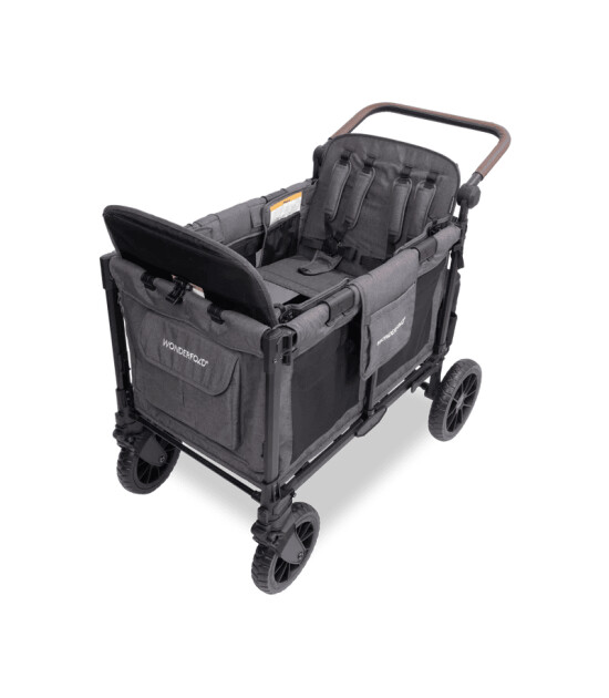 Wonderfold W4 Luxe Pro D&ouml;rtl&uuml; Bebek Arabası Vagonu // K&ouml;m&uuml;r Grisi