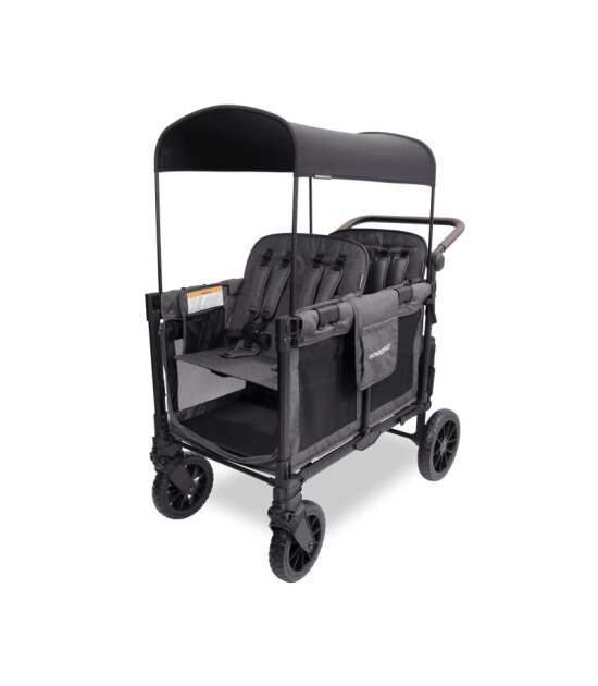 Wonderfold W4 Luxe Pro D&ouml;rtl&uuml; Bebek Arabası Vagonu // K&ouml;m&uuml;r Grisi