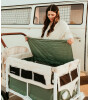 Wonderfold VW2 Volkswagen İkili Bebek Arabası Vagonu - Haki Yeşil