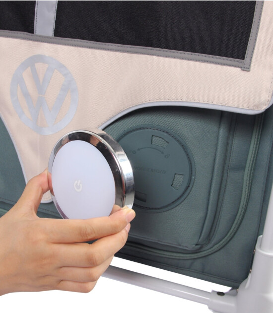 Wonderfold VW2 Volkswagen İkili Bebek Arabası Vagonu - Haki Yeşil