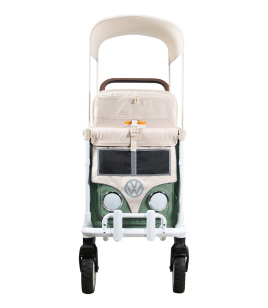 Wonderfold VW2 Volkswagen İkili Bebek Arabası Vagonu - Haki Yeşil