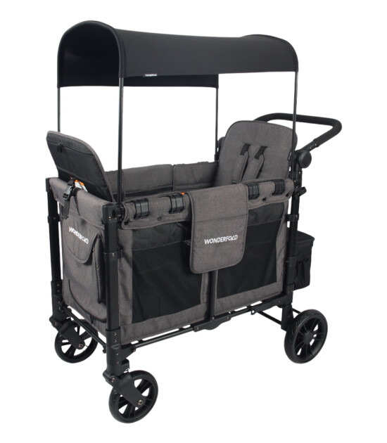 Wonderfold W2 Elite İkili Bebek Arabası Vagonu - Kömür Grisi