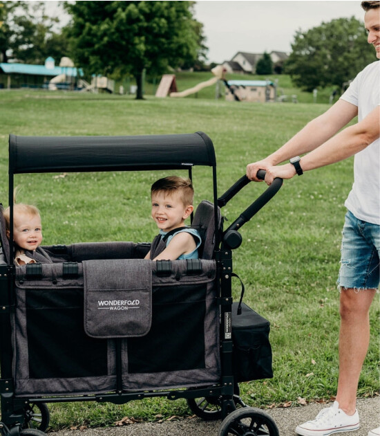 Wonderfold W2 Elite İkili Bebek Arabası Vagonu - Kömür Grisi