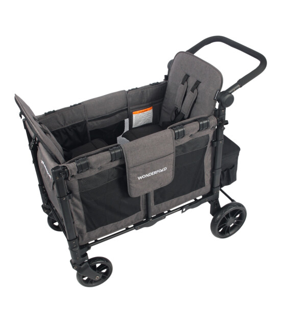 Wonderfold W2 Elite İkili Bebek Arabası Vagonu - Kömür Grisi