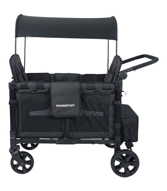 Wonderfold W4 Elite D&ouml;rtl&uuml; Bebek Arabası Vagonu // Siyah