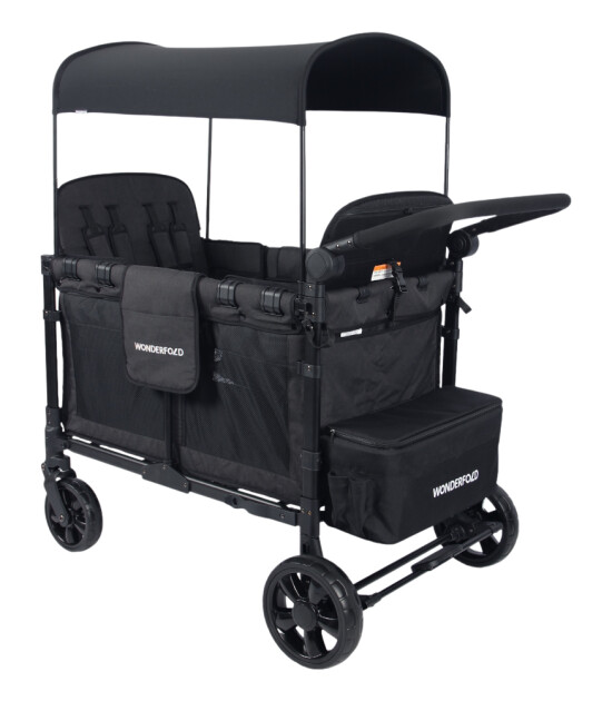 Wonderfold W4 Elite D&ouml;rtl&uuml; Bebek Arabası Vagonu // Siyah