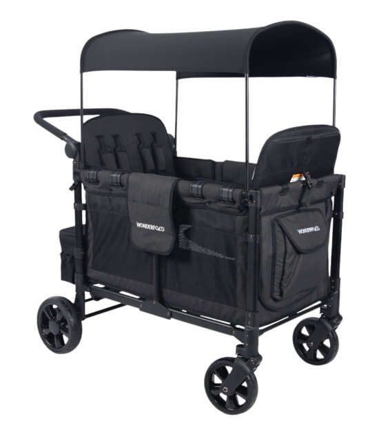 Wonderfold W4 Elite D&ouml;rtl&uuml; Bebek Arabası Vagonu // Siyah