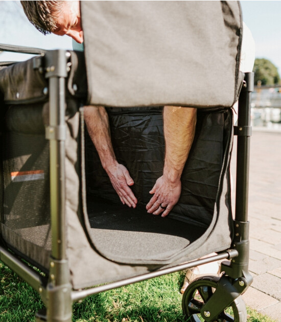 Wonderfold W4 Elite D&ouml;rtl&uuml; Bebek Arabası Vagonu // Siyah