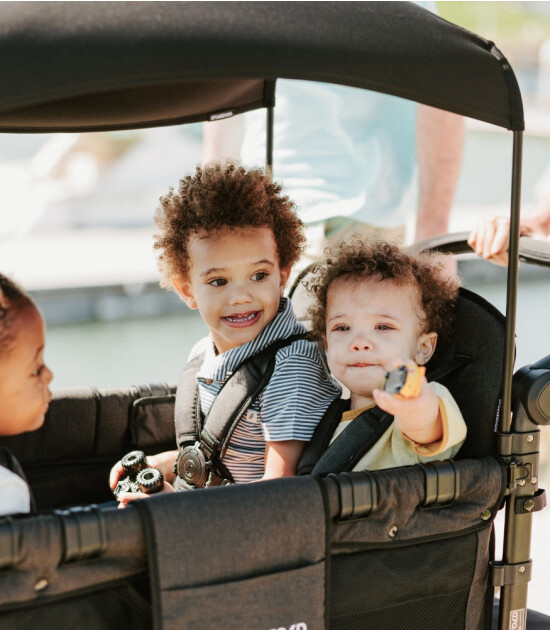 Wonderfold W4 Elite D&ouml;rtl&uuml; Bebek Arabası Vagonu // Siyah