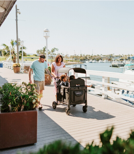 Wonderfold W4 Elite D&ouml;rtl&uuml; Bebek Arabası Vagonu // Siyah