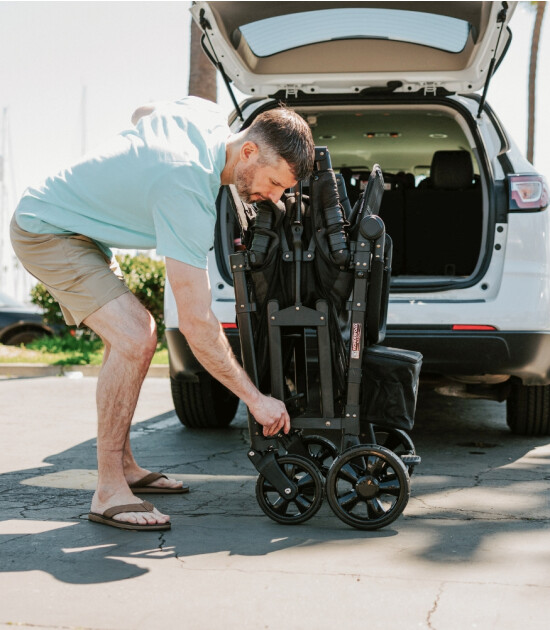 Wonderfold W4 Elite D&ouml;rtl&uuml; Bebek Arabası Vagonu // Siyah