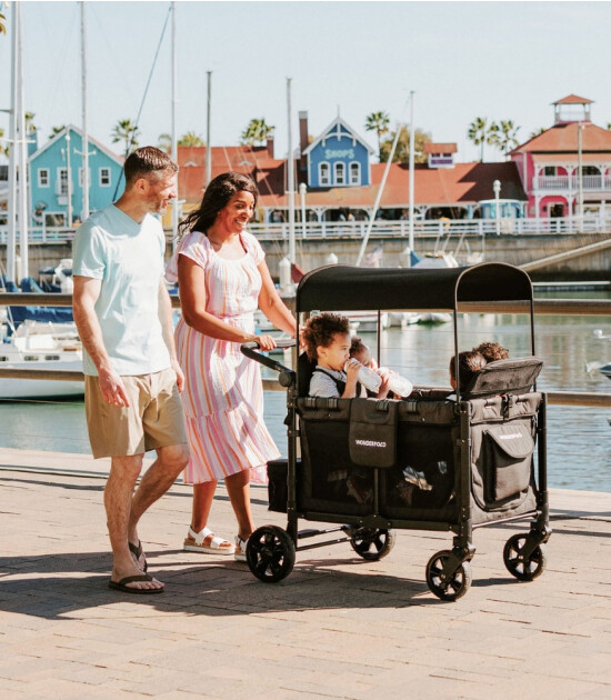 Wonderfold W4 Elite D&ouml;rtl&uuml; Bebek Arabası Vagonu // Siyah